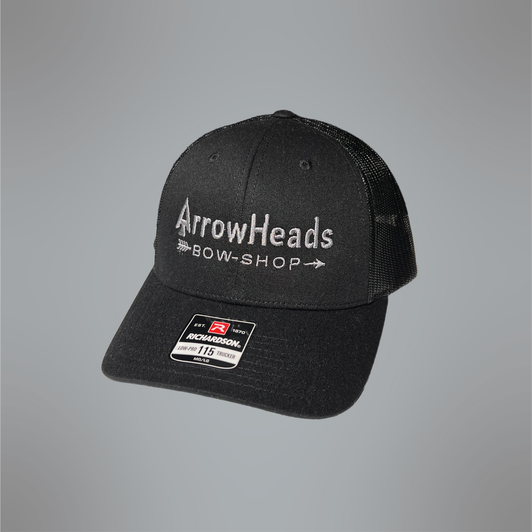 Black Low Pro Logo Trucker Hat