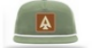 Sage with Leather Patch Hat