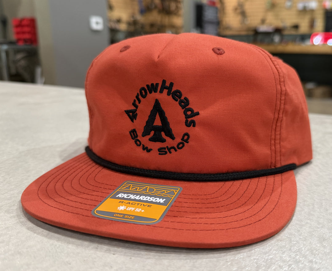 Dark Orange Gramps Circle Logo Hat